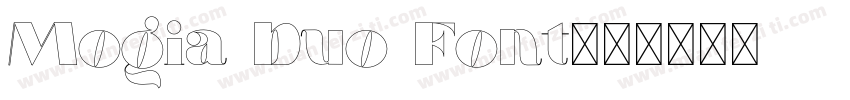 Mogia Duo Font字体转换